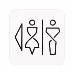 SanTRAL WC Schild Damen und Herren