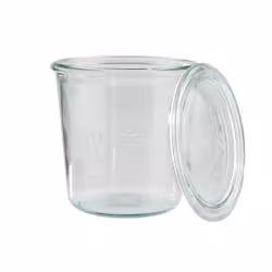 Weck-Glas mit Deckel Sturzform