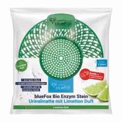 blueFox Urinalsieb mit Enzymstein 2in1 Duft: Limette