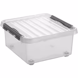 helit "the q-line" Aufbewahrungsbox mit Deckel und Rollen H6162902