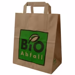 BIOMAT Bioabfallsäcke aus Papier 8 l mit Henkel PSH-8-NF