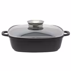 ELO Alucast Servierpfanne eckig mit Glasdeckel 86680