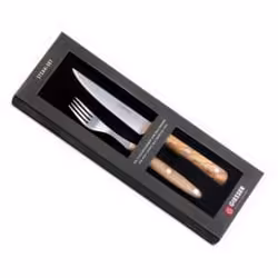 Giesser Steakbesteck mit Olivenholzgriffen 97502 o