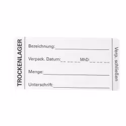 HYGOSTAR Trockenlager Etikett 982522