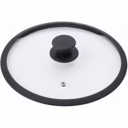 KRÜGER Saphir Universal-Glasdeckel mit schwarzem Silikonrand 517753