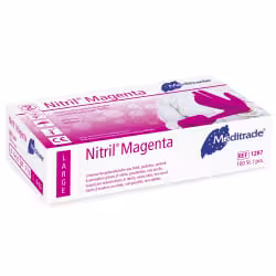 Meditrade Nitril Magenta Untersuchungshandschuh 1287L