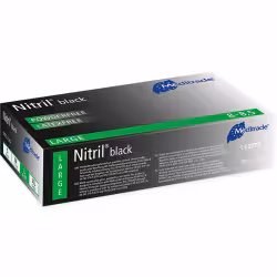 Meditrade Nitril black Untersuchungs- und Schutzhandschuhe 1284L