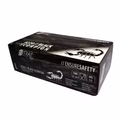 NITRAS BLACK SCORPION Latex Einmalhandschuhe