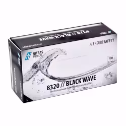 NITRAS BLACK WAVE Nitril Einmalhandschuhe