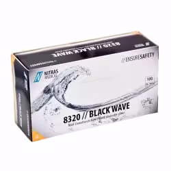 NITRAS BLACK WAVE Nitril Einmalhandschuhe