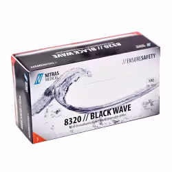 NITRAS BLACK WAVE Nitril Einmalhandschuhe