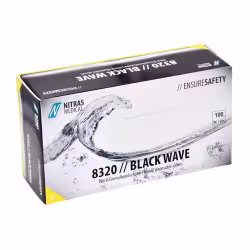 NITRAS BLACK WAVE Nitril Einmalhandschuhe