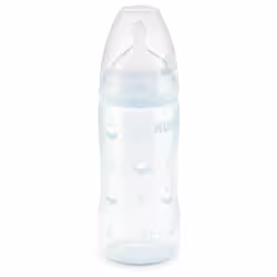 NUK Baby Blue First Choice Babyflasche + Silikon-Ventilsauger 10.216.107