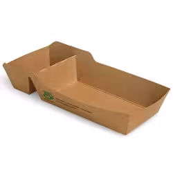 Papstar Pure „100% Fair“ Pommes-Frites-Trays aus Pappe