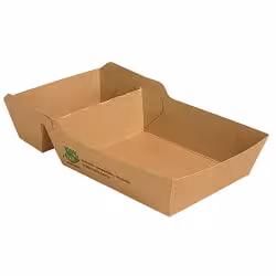 Papstar Pure „100% Fair“ Pommes-Frites-Trays aus Pappe