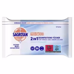 SAGROTAN 2in1 Desinfektionstücher 3025706
