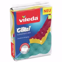 Vileda Glitzi Glänzendes Bad 2er Schwamm 162104