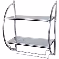 WENKO Exclusiv Wandregal mit 2 Ablagen 15173100