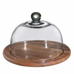 Zassenhaus Akazie Käseglocke mit Glasdeckel 055870