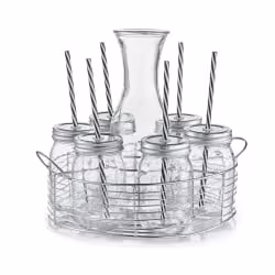 Zeller Glaskaraffe-/ Gläser-Set 19749