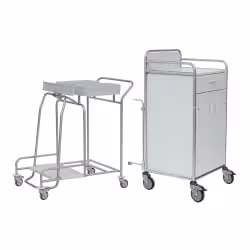 novocal Stationswagen SW 700 inkl. Hohem Frischwäscheschrank SW701K – NW42KS70